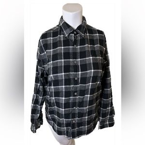 Weatherproof plaid button shirt